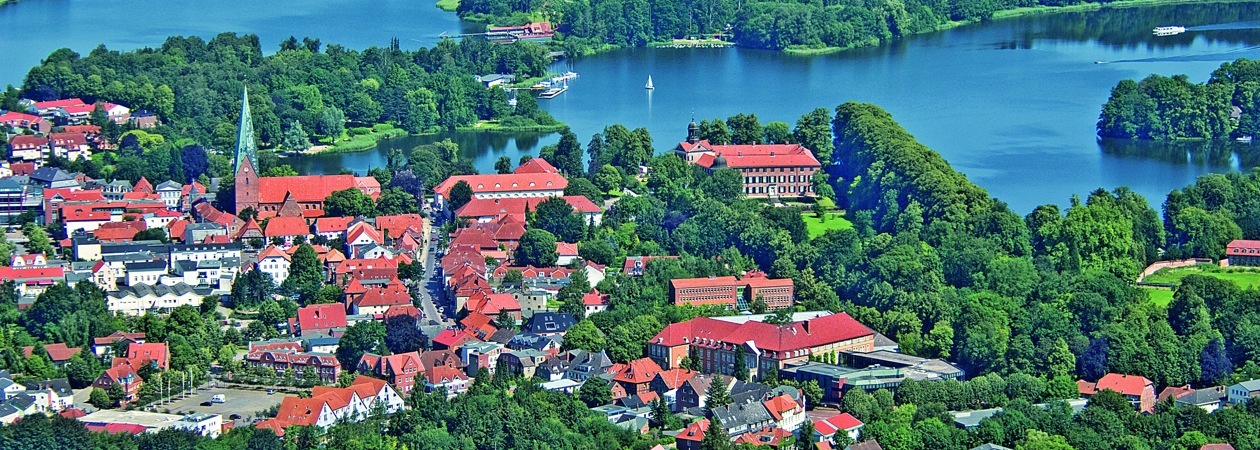 Luftaufnahme der Stadt Eutin